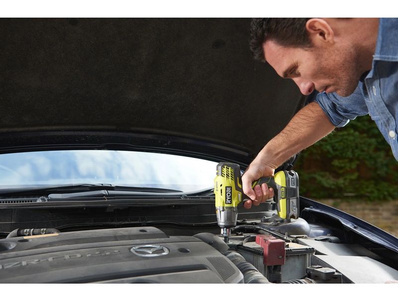 RYOBI Akku-Schlagbohrschrauber R18IW3-0, Solo, 18 V, 400 Nm