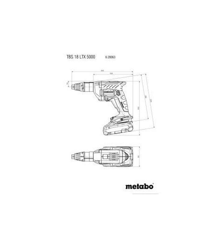 Metabo Akku-Trockenbauschrauber TBS 18 LTX BL 5000 Solo