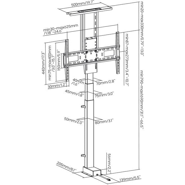 CE TV-Lift My Wall HP 63-1 max. 60 kg