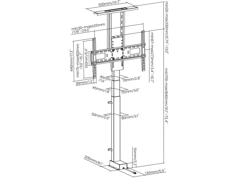 CE TV-Lift My Wall HP 63-2 max. 60 kg