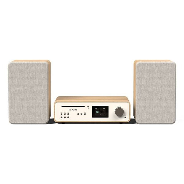 Pure Micro-HiFi Anlage Classic Stereo Eiche/Weiss