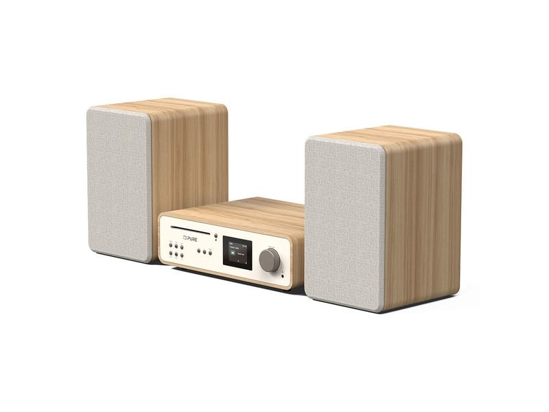 Pure Micro-HiFi Anlage Classic Stereo Eiche/Weiss