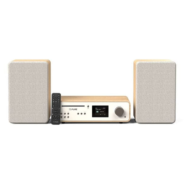 Pure Micro-HiFi Anlage Classic Stereo Eiche/Weiss