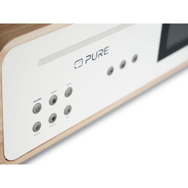 Pure Micro-HiFi Anlage Classic Stereo Eiche/Weiss