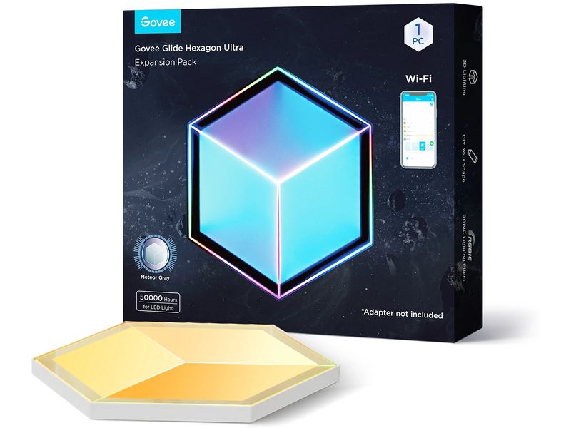Govee Panelleuchte Glide Hexa Ultra, Erweiterung, 1 Stück