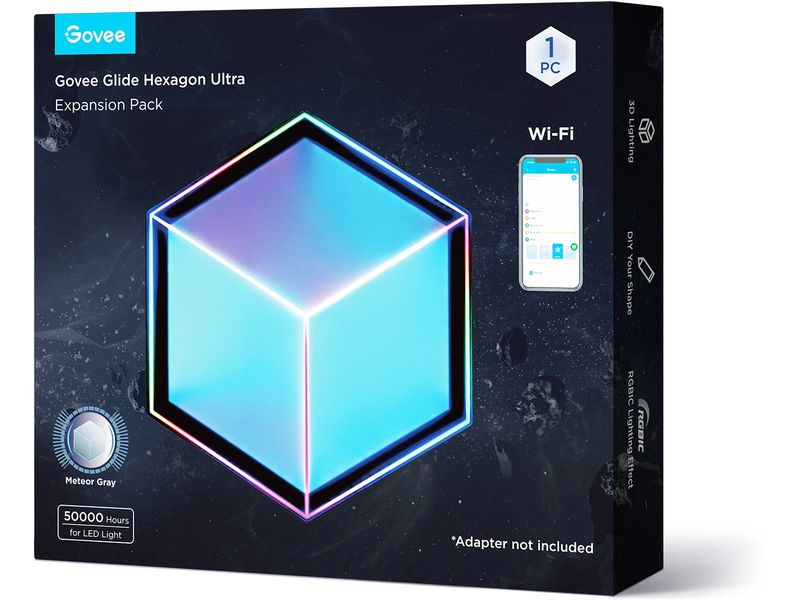 Govee Panelleuchte Glide Hexa Ultra, Erweiterung, 1 Stück