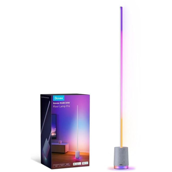 Govee Lyra RGBICWW Eck-Stehleuchte mit Lautsprecher, Grau