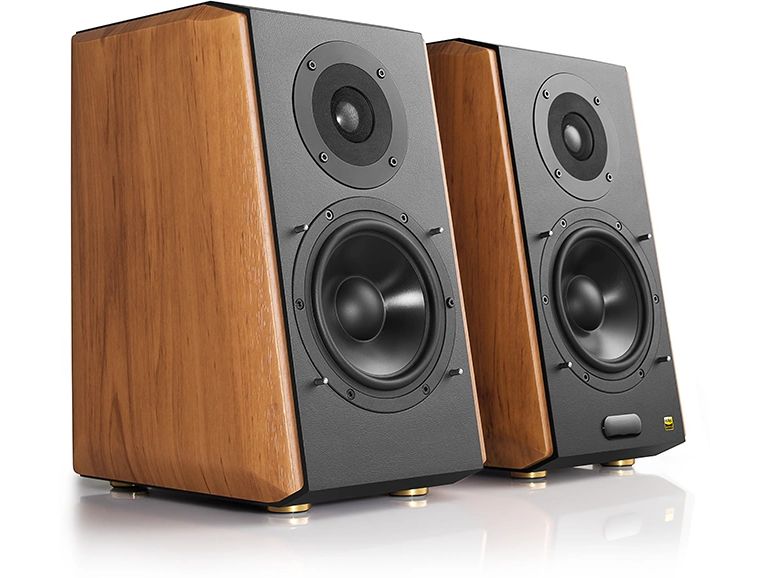 Edifier Regallautsprecher Paar S1000W Braun, Schwarz