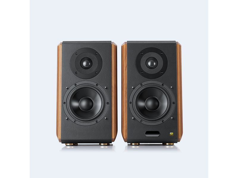 Edifier Regallautsprecher Paar S1000W Braun, Schwarz