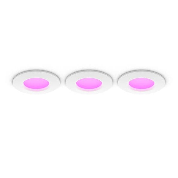 Philips Hue White & Color Ambiance Slim Recessed 90 mm 3er weiss