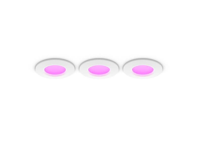 Philips Hue White &amp; Color Ambiance Slim Recessed 90 mm 3er weiss