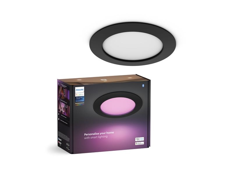 Philips Hue White &amp; Color Ambiance Slim Recessed 170 mm schwarz
