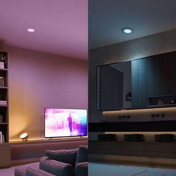 Philips Hue White & Color Ambiance Slim Recessed 90 mm weiss