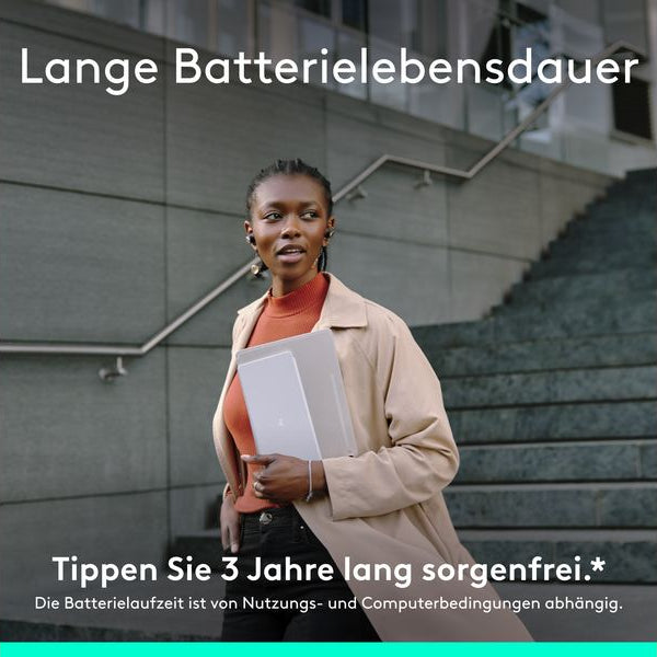 Logitech Tastatur Keys-To-Go 2 Pale grey