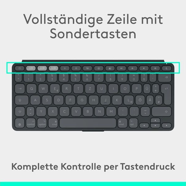 Logitech Tastatur Keys-To-Go 2 Apple Graphite