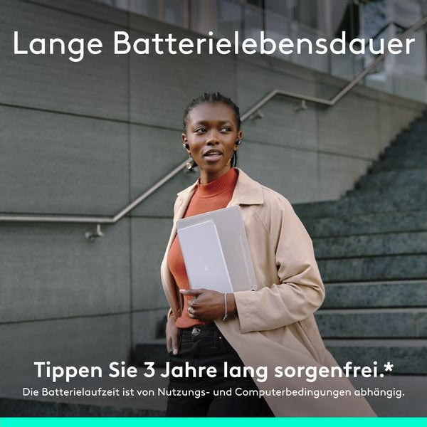 Logitech Tastatur Keys-To-Go 2 Apple Pale grey