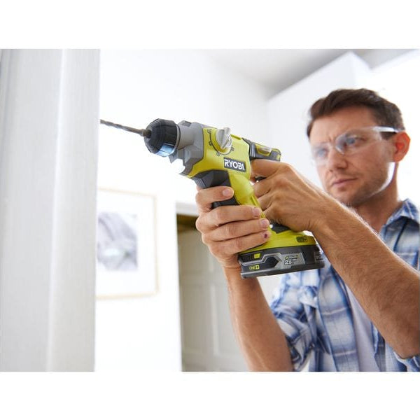 RYOBI Akku-Bohrhammer R18SDS-0, Solo, 18 V, 1.3 Joule