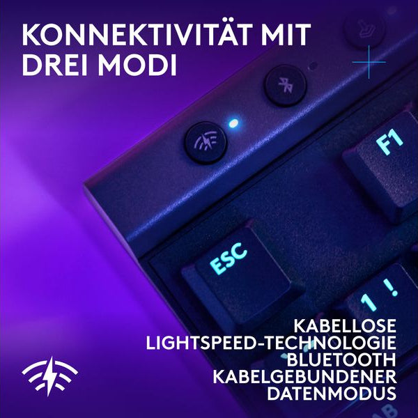 Logitech Gaming-Tastatur G515 Lightspeed TKL Schwarz