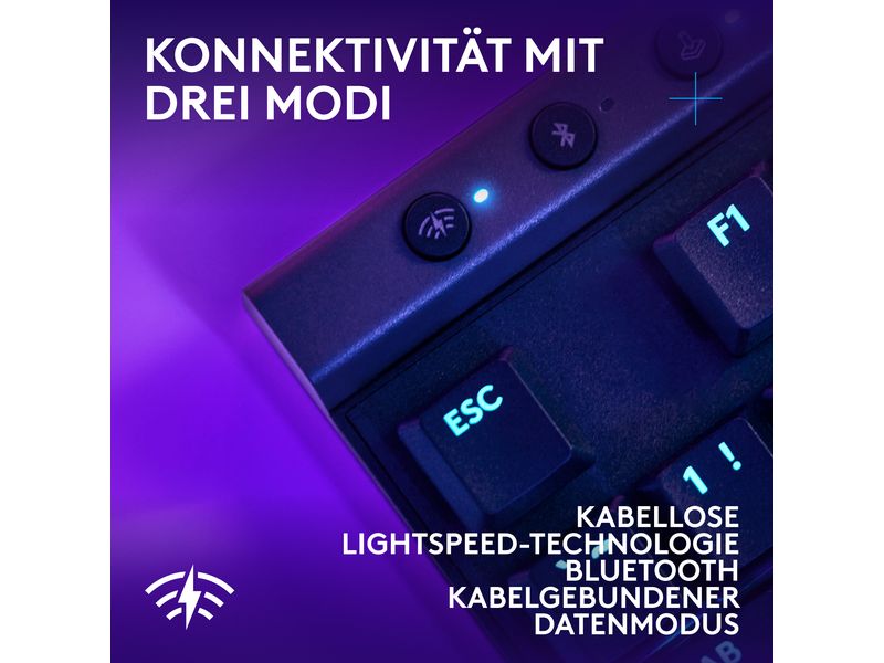 Logitech Gaming-Tastatur G515 Lightspeed TKL Schwarz