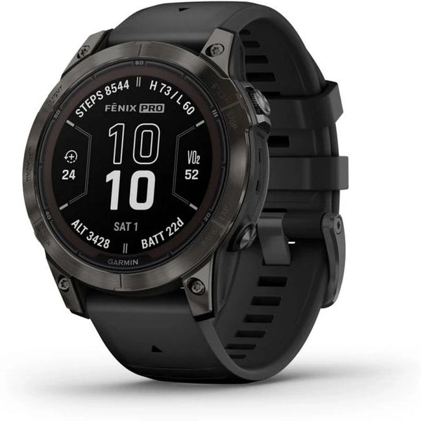 GARMIN Sportuhr Fenix 7 Pro Sapphire Solar Edition Anthrazit