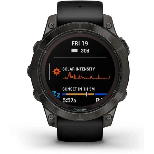 GARMIN Sportuhr Fenix 7 Pro Sapphire Solar Edition Anthrazit