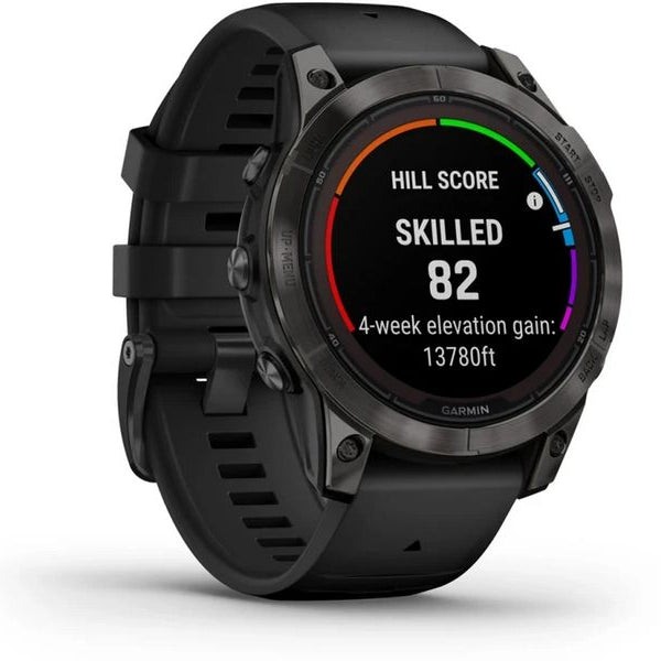GARMIN Sportuhr Fenix 7 Pro Sapphire Solar Edition Anthrazit