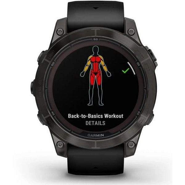 GARMIN Sportuhr Fenix 7 Pro Sapphire Solar Edition Anthrazit