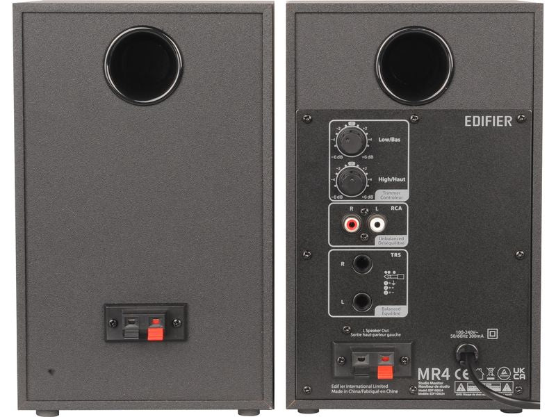 Edifier Regallautsprecher Paar MR4 Schwarz