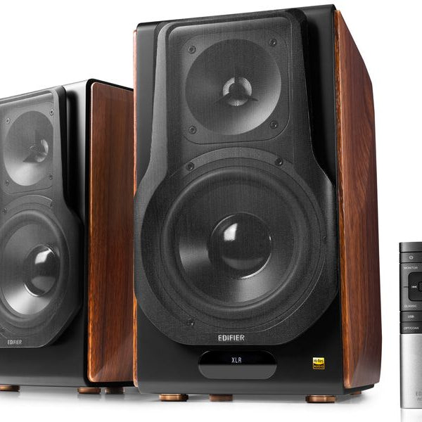 Edifier Regallautsprecher Paar S3000MKII Braun, Schwarz