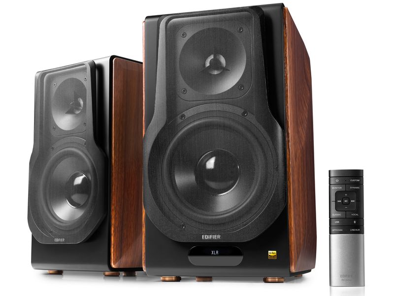 Edifier Regallautsprecher Paar S3000MKII Braun, Schwarz