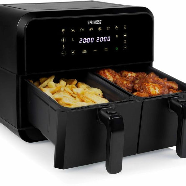Princess Heissluft-Fritteuse 182068 Double Basket Airfryer 8 l