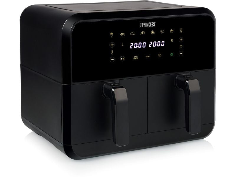 Princess Heissluft-Fritteuse 182068 Double Basket Airfryer 8 l