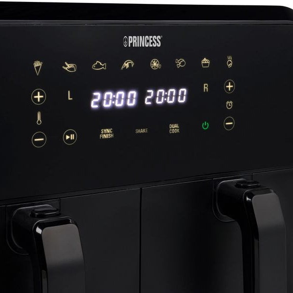 Princess Heissluft-Fritteuse 182068 Double Basket Airfryer 8 l