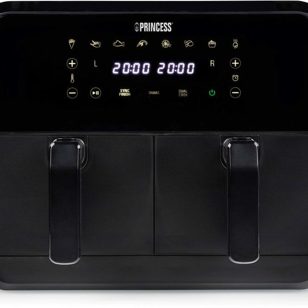 Princess Heissluft-Fritteuse 182068 Double Basket Airfryer 8 l