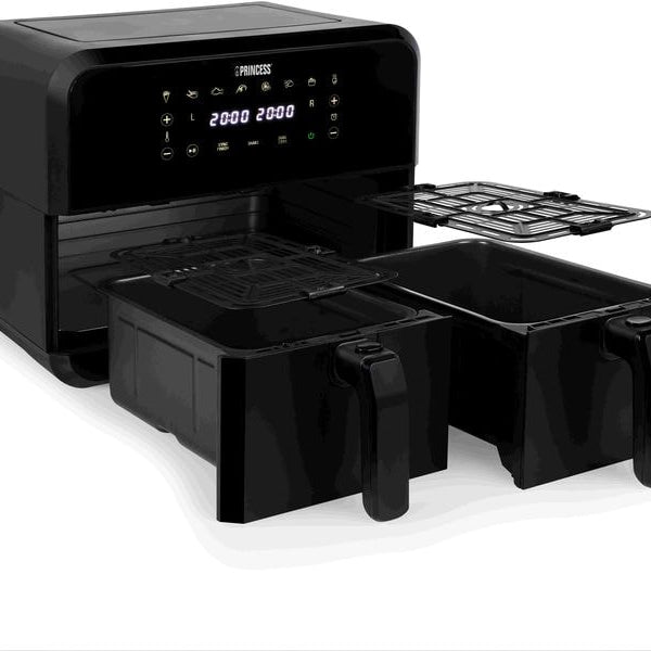 Princess Heissluft-Fritteuse 182068 Double Basket Airfryer 8 l