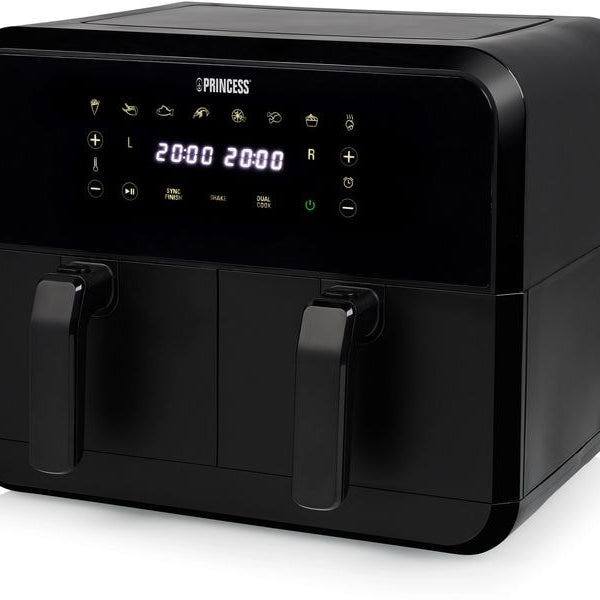 Princess Heissluft-Fritteuse 182068 Double Basket Airfryer 8 l