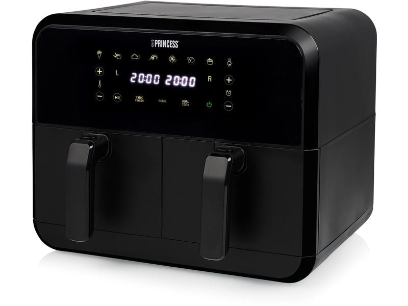 Princess Heissluft-Fritteuse 182068 Double Basket Airfryer 8 l
