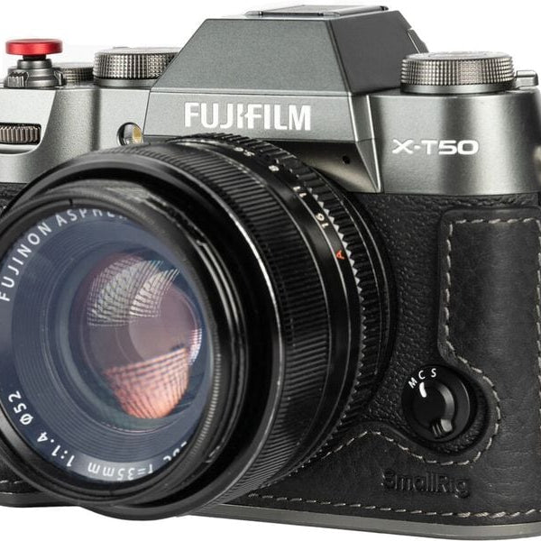 Smallrig Leder-Halbtaschen-Kit für FUJIFILM X-T50 Schwarz