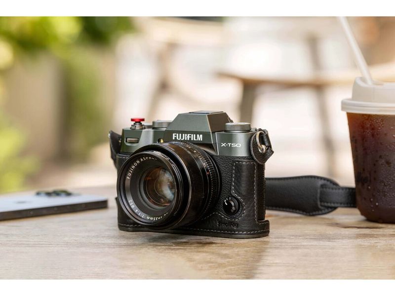 Smallrig Leder-Halbtaschen-Kit für FUJIFILM X-T50 Schwarz