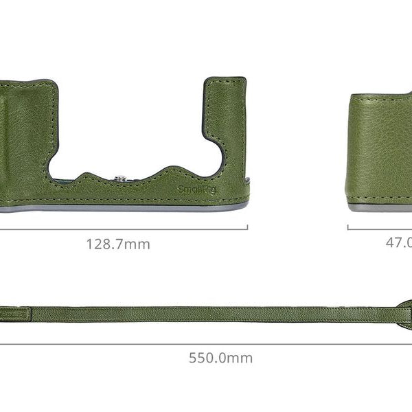 Smallrig Leder-Halbtaschen-Kit für FUJIFILM X-T50 Grün