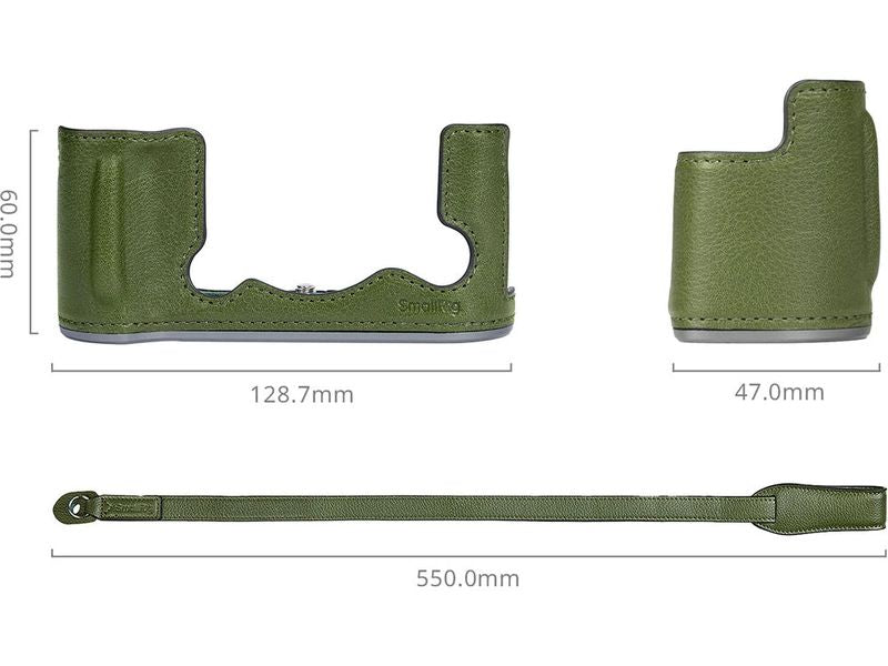 Smallrig Leder-Halbtaschen-Kit für FUJIFILM X-T50 Grün