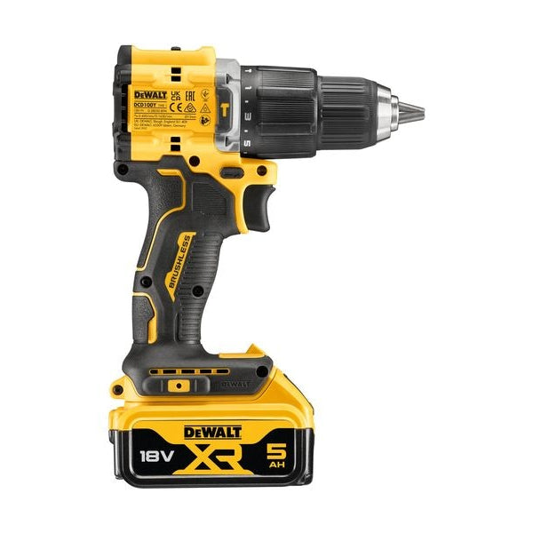 DeWalt Akku-Schlagbohrschrauber DCD100YP2T-QW 18 V Kit