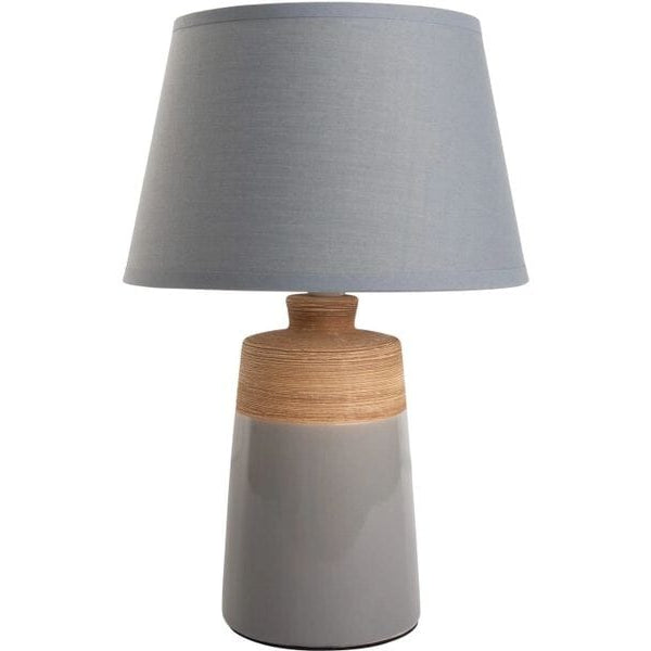 Näve Tischleuchte «Talia» h: 31 cm Grau