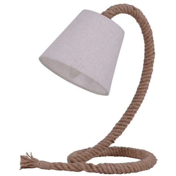 Näve Tischleuchte mit Textilschirm «Rope» 35 cm