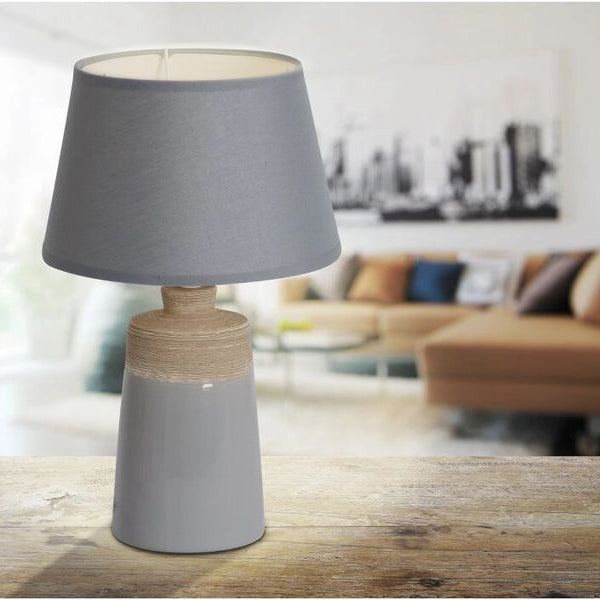 Näve Tischleuchte «Talia» h: 31 cm Grau