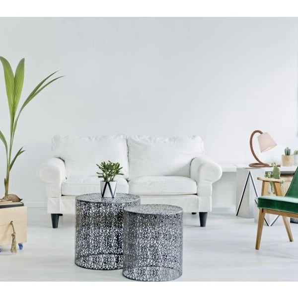 Näve Tischleuchte mit Textilschirm «Rope» 35 cm