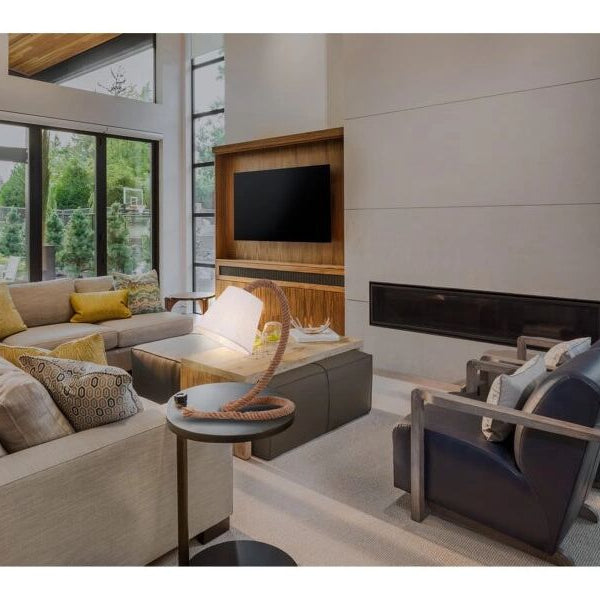 Näve Tischleuchte mit Textilschirm «Rope» 35 cm