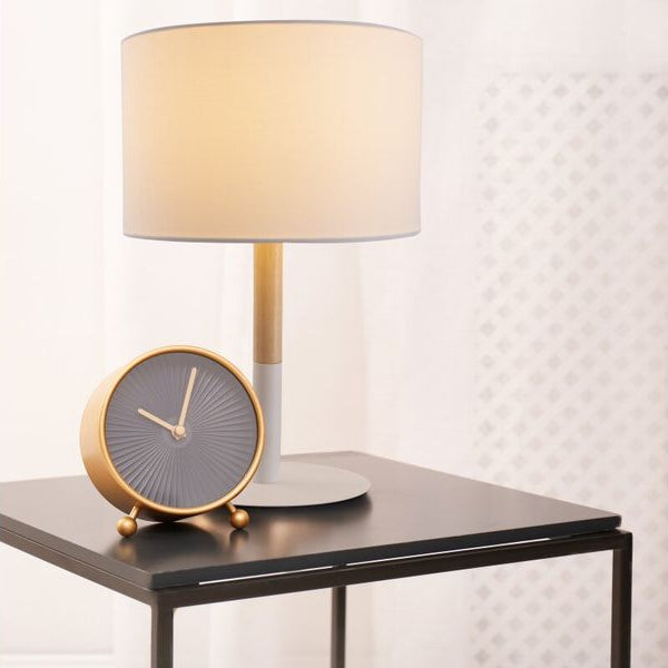 Näve Tischleuchte «Tessile» h: 37 cm Weiss