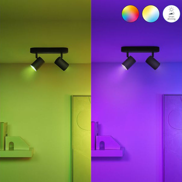 WiZ Leuchtmittel 50W GU10 Tunable White&Color Doppelpack