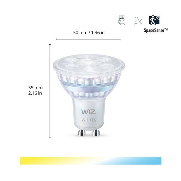 WiZ Leuchtmittel 50W GU10 Tunable White Doppelpack